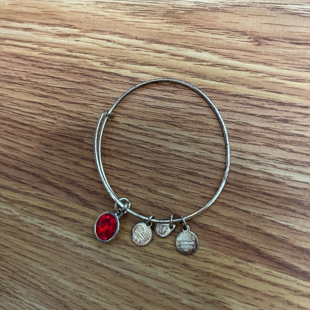 Alex and Ani Ruby Birthstone Bracelet